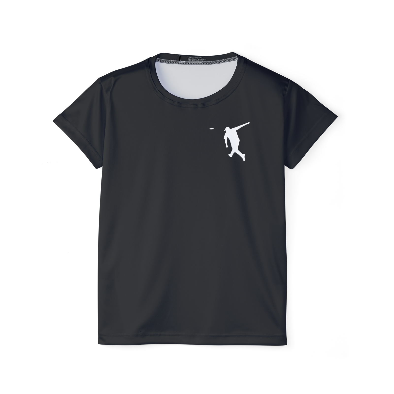 dark gray women's disc golf backhand jersey