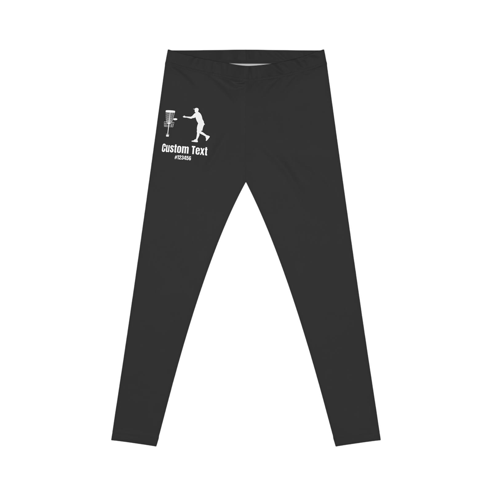 Women's Disc Golf Putting Athletic Leggings - Image 2
